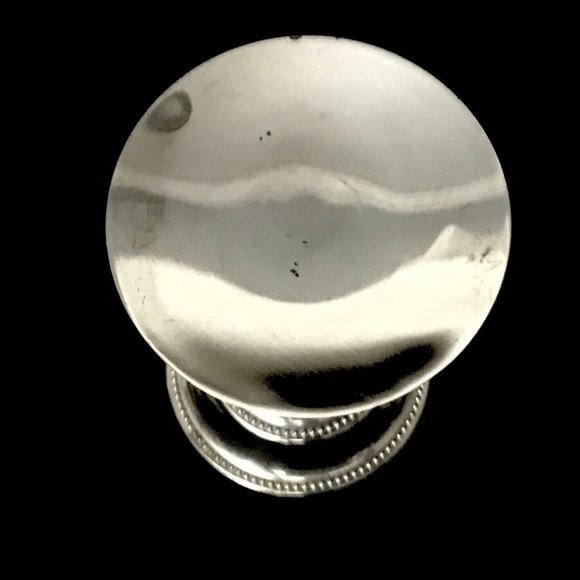 Vintage Silver Plate Candle Stick Platter Holder Ornate Fancy Candlestick 6.5" - Picture 3 of 6